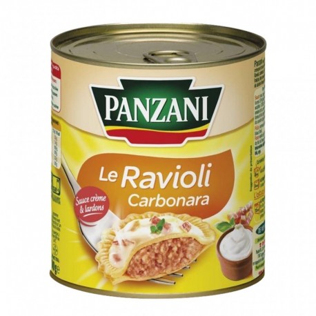 Panzani Le Ravioli Carbonara Sauce Crème & Lardons 800g (lot de 6)