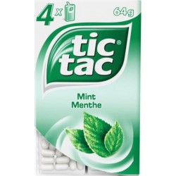 tic tac Menthe 64g (lot de 4)