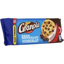 LU Granola L’Original Gros Éclats de Chocolat Maxi Format 276g (lot de 6)