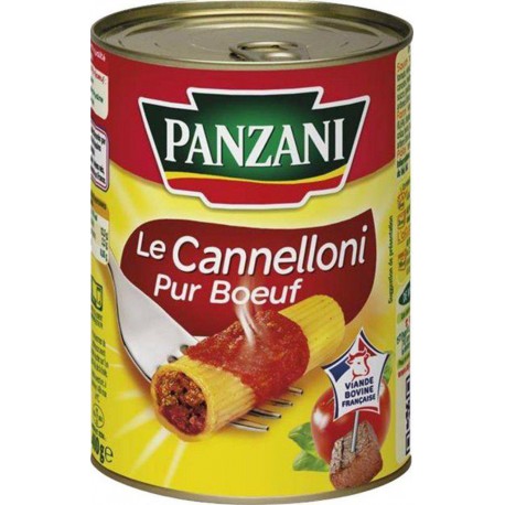 Panzani Le Cannelloni Pur Boeuf 400g (lot de 8)