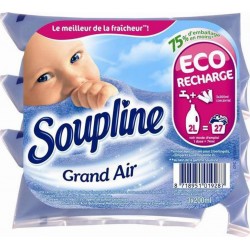 Soupline Voile Sèche-Linge Grand Air (lot de 6 soit 120 lingettes