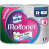 Lotus Moltonel Blanc Sans Tube 4 Rouleaux (lot de 3)