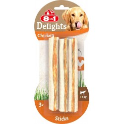 8IN1 DELIGHTS STICKS POULET x3 75g