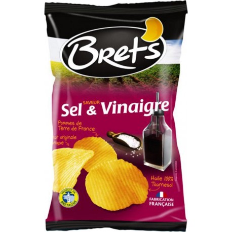 Bret's Bret’s Chips Saveur Sel & Vinaigre Pommes de Terre de France 125g