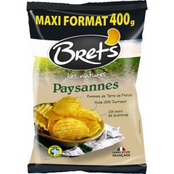 Bret's Les Natures Chips Paysannes Pommes de Terre de France Maxi Format 400g