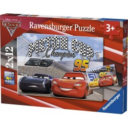 Ravensburger Puzzles 2x12 pièces - Piston Cup / Disney Cars 3