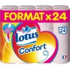 Lotus Confort Papier Toilette rose Aqua Tube x24 (lot de 3 soit 72 rouleaux)