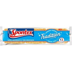 SPONTEX Eponges végétales Tradition x3 (lot de 6 soit 18 éponges)