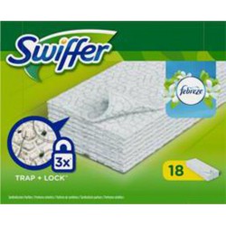 Swiffer Lingettes sèches fraîcheur Febreze x18