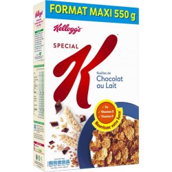 Kellogg’s Spécial K Feuilles De Chocolat Au Lait Format Maxi 550g (lot de 3)