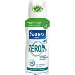Sanex Zero% Déodorant Compressé Protect Et Control 100ml (lot de 3)