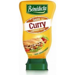 Bénédicta Sauce Curry Légèrement Épicée 245g (lot de 6)