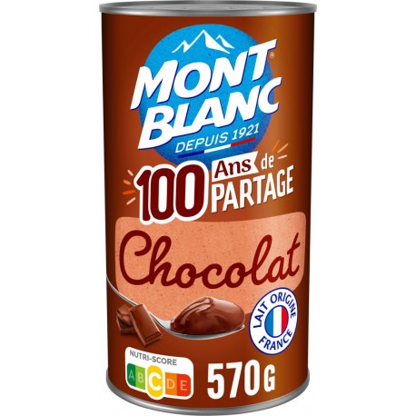 Mont Blanc Crème dessert au chocolat 570g (lot de 3)