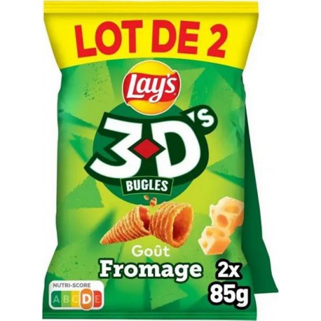 Lay's 3D’s Buggles Fromage 2x85g 170g