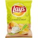 Lay’s Chips Saveur Cream & Onion 120g (lot de 10)