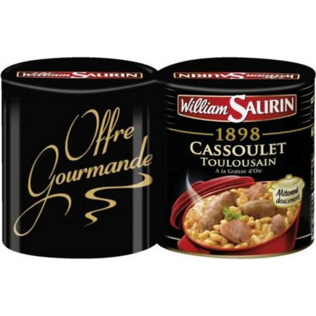 William Saurin Cassoulet Toulousain 2x840g