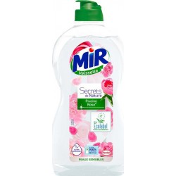 Mir Vaisselle Secret de Nature Pivoine et Rose Peaux Sensibles 500ml (lot de 10)