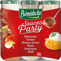 Bénédicta Sauce Party par 6 Sauces 500g (lot de 3 soit 18 pots)
