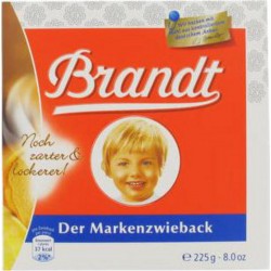 Brandt Véritables Biscottes 225g (lot de 20)