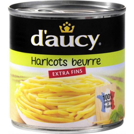D'aucy Haricots Beurre Extra Fins 400g (lot de 10)