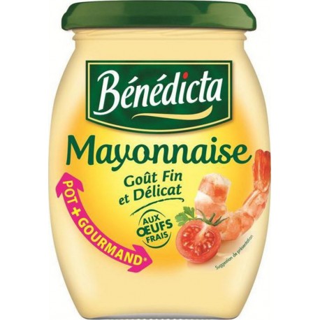 Bénédicta Mayonnaise Goût Fin et Délicat aux Oeufs Frais 510g (lot de 6)