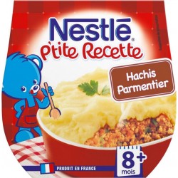 Nestlé P’tite Recette Hachis Parmentier (+8 mois) par 2 pots de 200g (lot de 6 soit 12 pots)