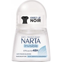 Narta Roll-on Anti-Transpirant Invisible Efficacité 48h Fraîcheur Pure 50ml