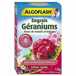 Algoflash Engrais Géraniums Fleur de Massifs et Balcons 1Kg