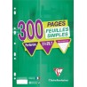 Clairefontaine 300 Feuilles Simples Perforées A4 21x29,7 Petits Carreaux