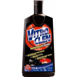 Vitroclen Flacon Nettoyant Crème 3 en 1 Vitrocéramique 200ml