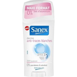 Sanex Déodorant Stick Dermo Anti-Traces Blanches Maxi Format 65ml