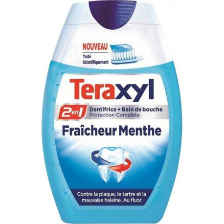 Teraxyl Dentifrice 2en1 Fraîcheur Menthe 75ml