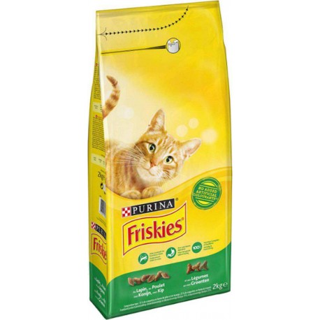 Friskies Croquettes Chats Adultes Poulet Lapin 2Kg