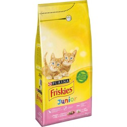 Friskies Croquettes Chats Junior Poulet Lait Légumes 2Kg