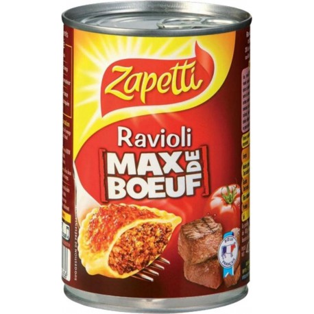 Zapetti Ravioli Max De Boeuf 400g