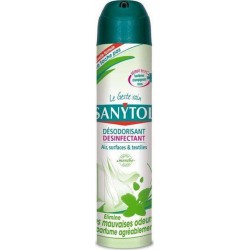 Sanytol Désodorisant Désinfectant Air Surfaces Et Textiles Senteur Menthe 300ml