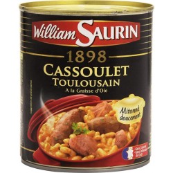 William Saurin Cassoulet Toulousain A La Graisse D’Oie 840g