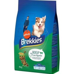 Brekkies Croquettes Chiens Adult au Boeuf et Légumes 4Kg