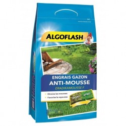 Algoflash Engrais Gazon Anti-Mousse Favorise la Repousse 3,6Kg (lot de 4)