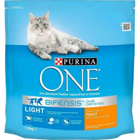 Purina One Croquettes Chat Light Poulet 1,5Kg