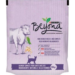 Purina Beyond Croquettes Chats au Boeuf et Orge Complète 350g