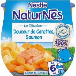 Nestlé Naturnes Les Sélections Douceur de Carottes Saumon