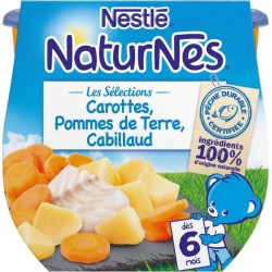 Nestlé Naturnes Les Sélections Carottes Pommes de Terre Cabillaud