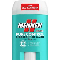 Mennen Homme Stick Pure Control Déodorant au Savon 48H Format 50ml