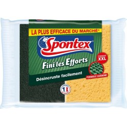 Spontex Eponge La Plus Efficace Du Marché Fini les Efforts Format XXL Par 2