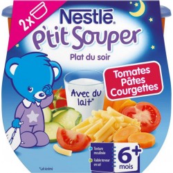 Nestlé P’tit Souper Plat du Soir Tomates Pâtes Courgettes