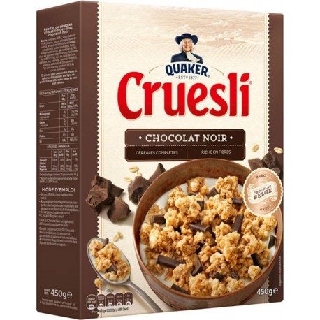 Quaker Cruesli Chocolat Noir 450g