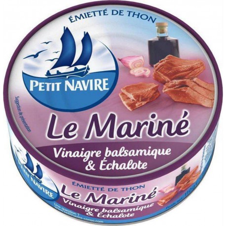 Petit Navire Thon Le Mariné Vinaigre Balsamique & Echalote 110g