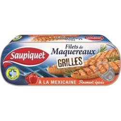 Saupiquet Filets de Maquereaux Grillés à la Méxicaine Finement Epicée 120g