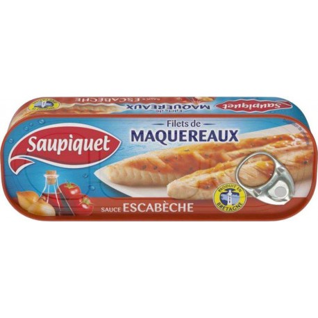 Saupiquet Filets de Maquereaux Sauce Escabèche 169g